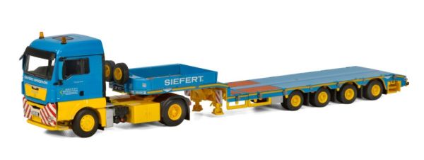 WSI01-1931 - MAN TGX XLX 4x2 with SIEFERT 4-axle extendable machine carrier - 1