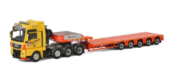 WSI01-2113 - MAN TGX XXL 8x4 NOOTEBOOM with 5-axle low loader SILVASTI - 1