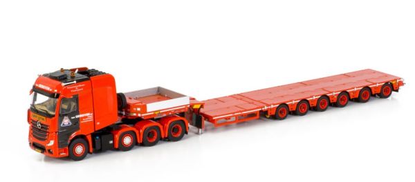 WSI01-3409 - MERCEDES ACTROS MP5 SLT BIGSPACE 8x4 with 6-axle lowboy VAN GRINSVEN - 1