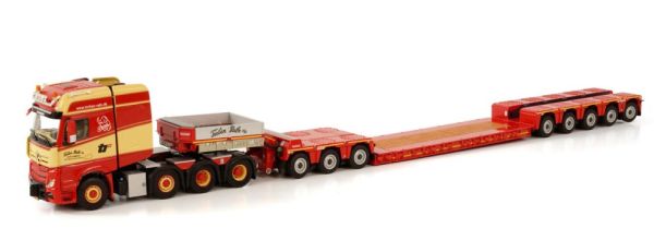 WSI01-3844 - MERCEDES-BENZ Actros MP4 SLT GS 8x4 With 5 Axle Carrier and Dolly 3 Axles TORBEN RAFN - 1