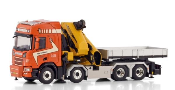 WSI01-4385 - SCANIA R Highline CR20H 8x4 rigid with ballast and PALFINGER PK 135.002 TEC7 loading crane - TAGE E NIELSEN - 1