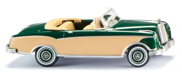 WIK014302 - MERCEDES 220 S cabriolet in moss green - 1