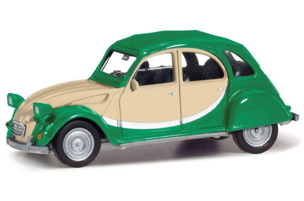 HER020817-007 - CITROEN 2CV Charleston green and beige - 1