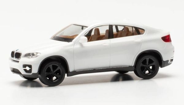 HER024037-003 - BMW X6 white with black wheels - 1