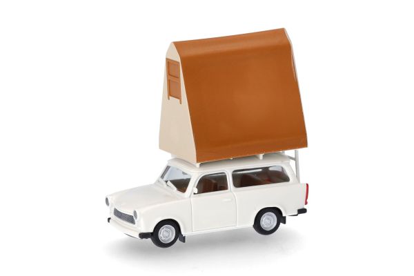 HER024167-002 - TRABANT 601 Universal with grey-white roof tent - 1