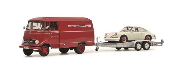 SCH2499 - MERCEDES L319 PORSCHE with PORSCHE 911RS trailer - 1