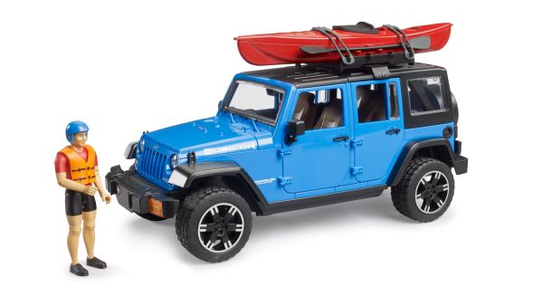 BRU2529 - JEEP Wrangler Rubicon with kayak and figure - 1