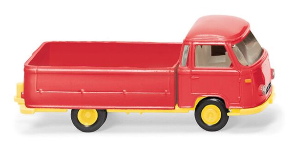 WIK027004 - Red and yellow 4x2 flatbed truck - 1