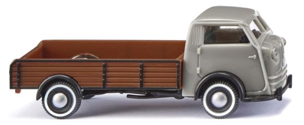 WIK033507 - Tempo Matador flatbed truck - concrete grey/blue - 1