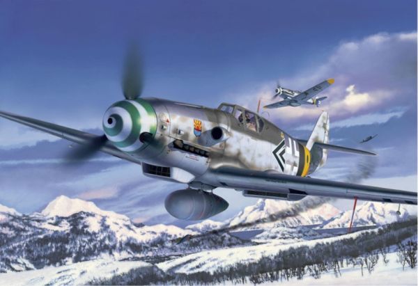 REV03653 - Aircraft Messerschmitt Bf109G-6 to be assembled and painted - 1