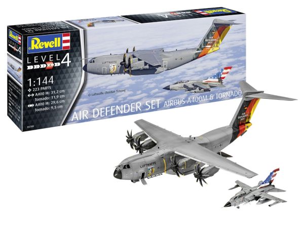 REV03789 - Air Defender Airplane Set Airbus A400M & Tornado to assemble and paint - 1