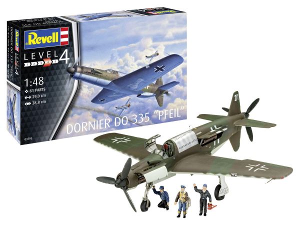 REV03795 - Aircraft DORNIER Do335 PFEIL to assemble and paint - 1