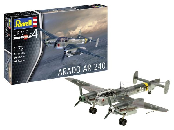 REV03798 - Aircraft Arado AR-240 to assemble and paint - 1