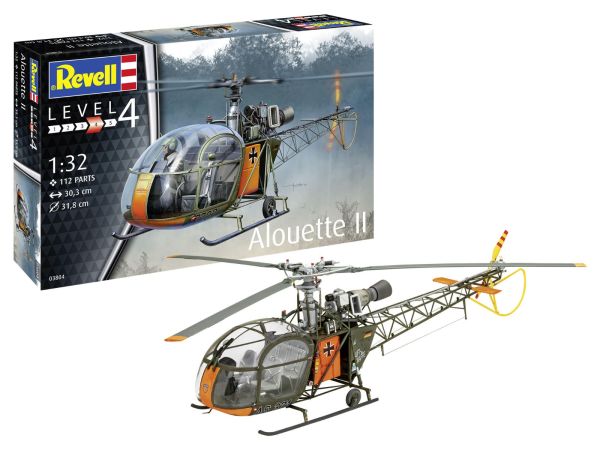 REV03804 - Alouette II helicopter to assemble and paint - 1