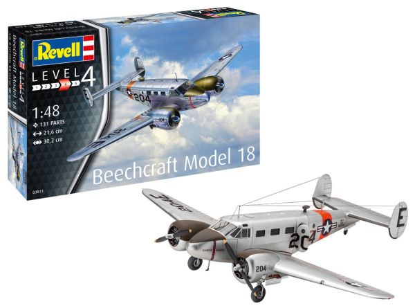 REV03811 - BEECHCRAFT Model 18 model to assemble and paint - 1