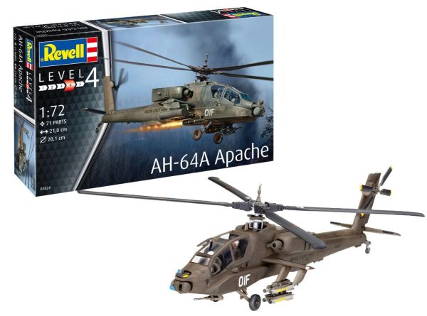 REV03824 - AH-64A Apache helicopter to be assembled and painted - 1