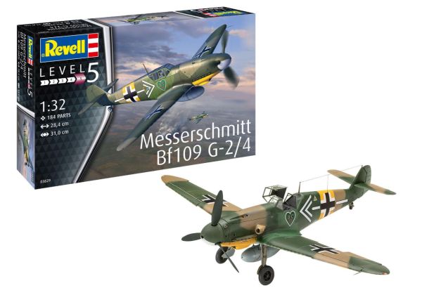 REV03829 - Aircraft Messerschmitt Bf109G-2/4 to be assembled and painted - 1