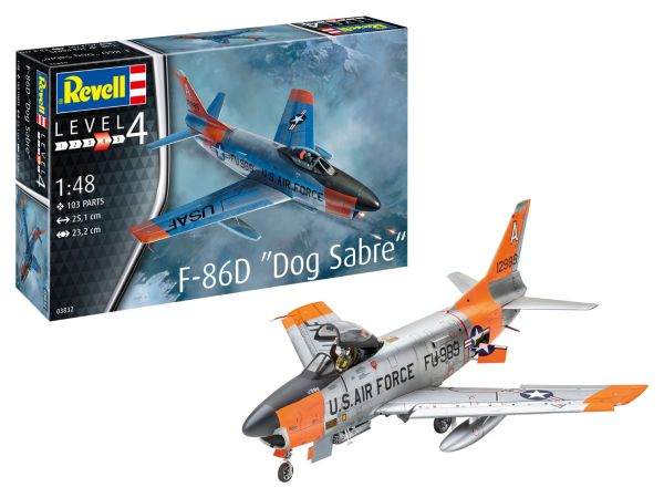 REV03832 - F-86D Dog Sabre aircraft to build and paint - 1