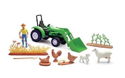 NEW04055A - Farm set with a tractor, a character and animals - 1