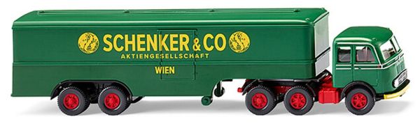 WIK051327 - MERCEDES-BENZ LPS 333 6x4 with van trailer 2 axles SCHENKER - 1