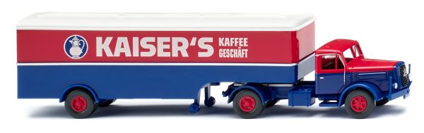 WIK051328 - HENSCHEL 4x2 with 1-axle box trailer - KAISER'S KAFFEE - 1