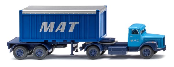 WIK052604 - SCANIA 4x2 with container carrier and M.A.T. container - 1