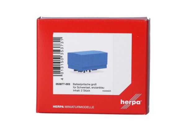 HER053877-003 - Ballast with tarpaulin for heavy loads blue - 2 pieces to assemble - 1