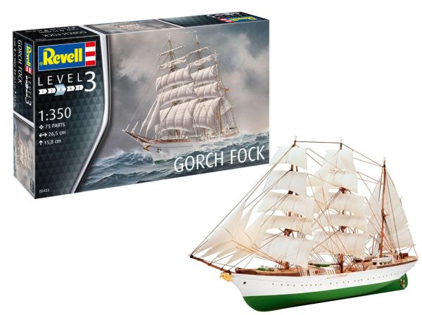 REV05432 - Gorch Fock boat to assemble and paint - 1