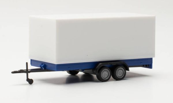 HER055437 - Tandem trailer blue and white - 1