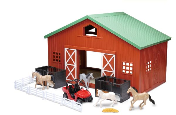 NEW05635 - Farm set with barn, horses and quad - 1