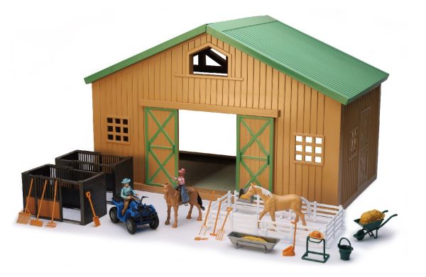 NEW05655 - VALLEY RANCH farm set with animal barn and accessories - 1