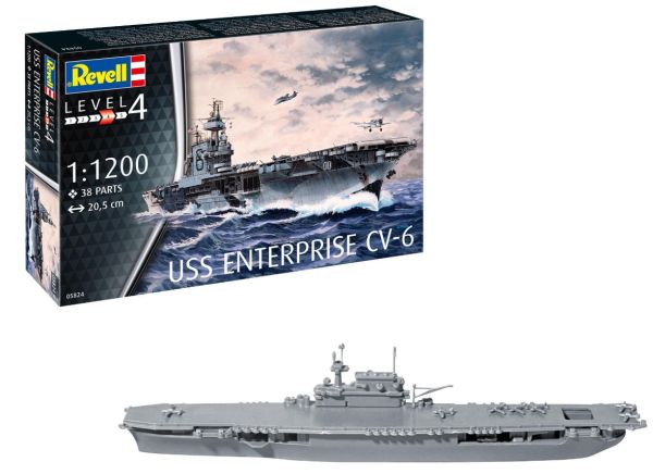 REV05824 - USS Enterprise CV-6 to assemble and paint - 1