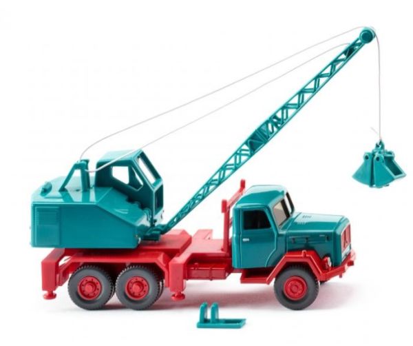 WIK066204 - MAGIRUS/Fuchs crane truck - water blue - 1