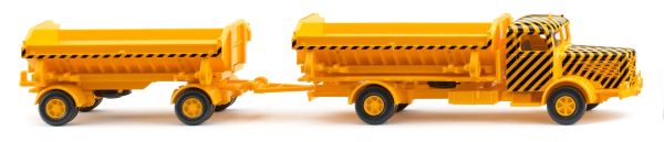 WIK067506 - BUSSING 8000 4x2 tipper with 2-axle tipper Yellow - 1