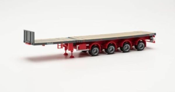 HER076203-008 - TELETRAILER 4-axle flatbed iron grey - 1