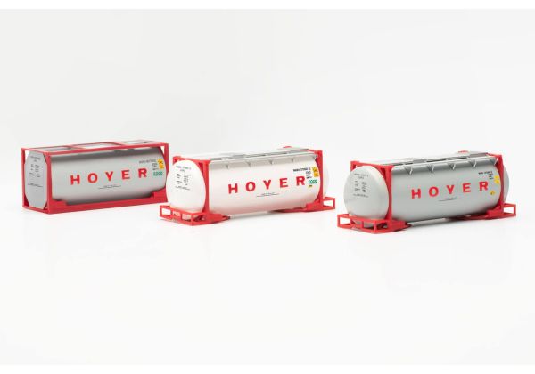 HER076500-006 - Set of 3 HOYER 20-foot tank containers - 1