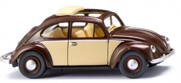 WIK079433 - VOLKSWAGEN Beetle 1200 with folding roof Brown and Ivory - 1