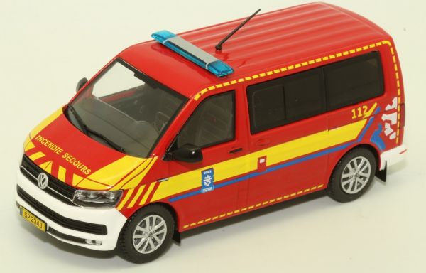 ODE084 - VOLKSWAGEN T6 Pompier CGDIS Luxembourg - Limited to 504 copies. - 1