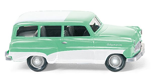 WIK085006 - OPEL Caravan 1956 green with white roof - 1