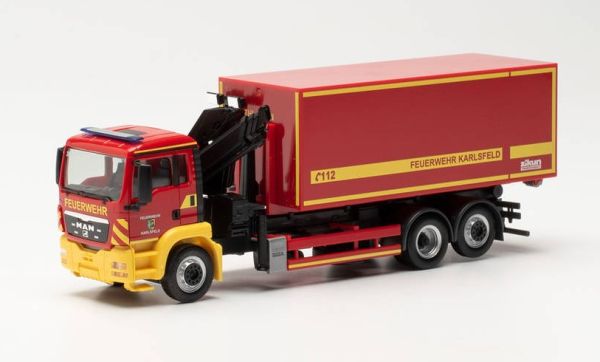 HER096775 - MAN TGS M 6X4 with crane and swap body FIRE BRIGADE - 1