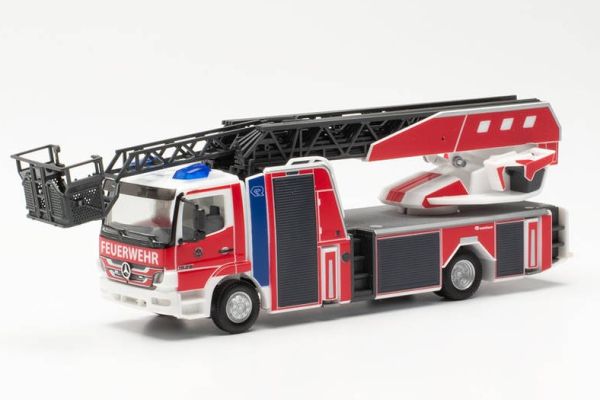 HER096959 - MERCEDES ATEGO ROSENBAUER with turning ladder FIREFIGHTERS - 1