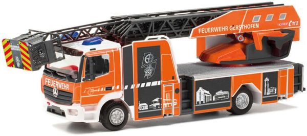 HER097604 - MERCEDES BENZ Atego Fire truck with equipment box and rotating ladder - 1