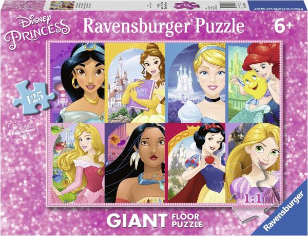 RAV097890 - Giant Puzzle 125 Pieces The World of Princesses - 1