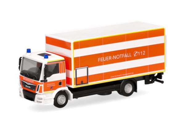 HER098076 - MAN TGM 4x2 forwarder with tailgate Düsseldorf Fire Brigade - 1