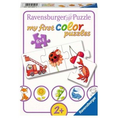 RAV03007 - My first puzzles - 6 puzzles 4 pieces - All my colors - 1