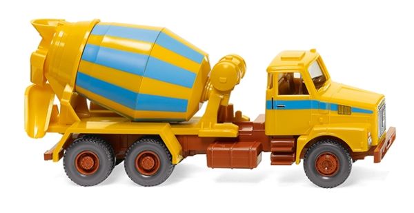 WIK068207 - VOLVO N10 6x4 yellow and blue spinning top - 1