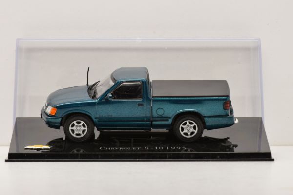 MAGCHES10-1995 - CHEVROLET S-10 pickup 1995 green / blue metallic - 1