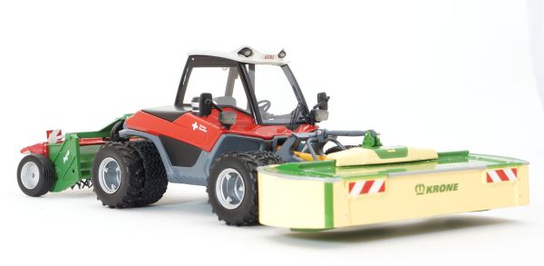 POW1005 - AEBI Terratrac 281 twin tractor with KRONE front mower and AGRAR conditioner - 1