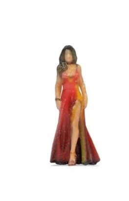 NOC10405 - Lady in red dress 3D - 1