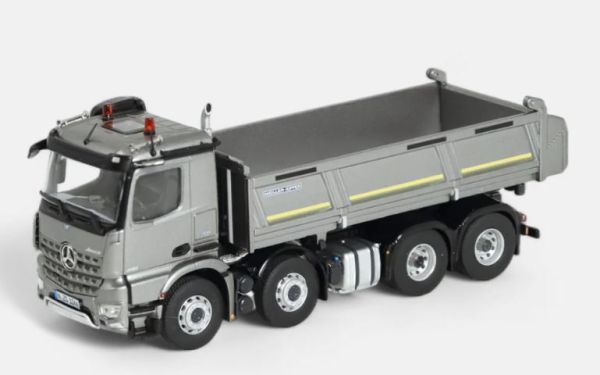 NZG1066/55 - MERCEDES-BENZ Arocs 8x4 tipper MEILLER Silver Grey metallic - 1